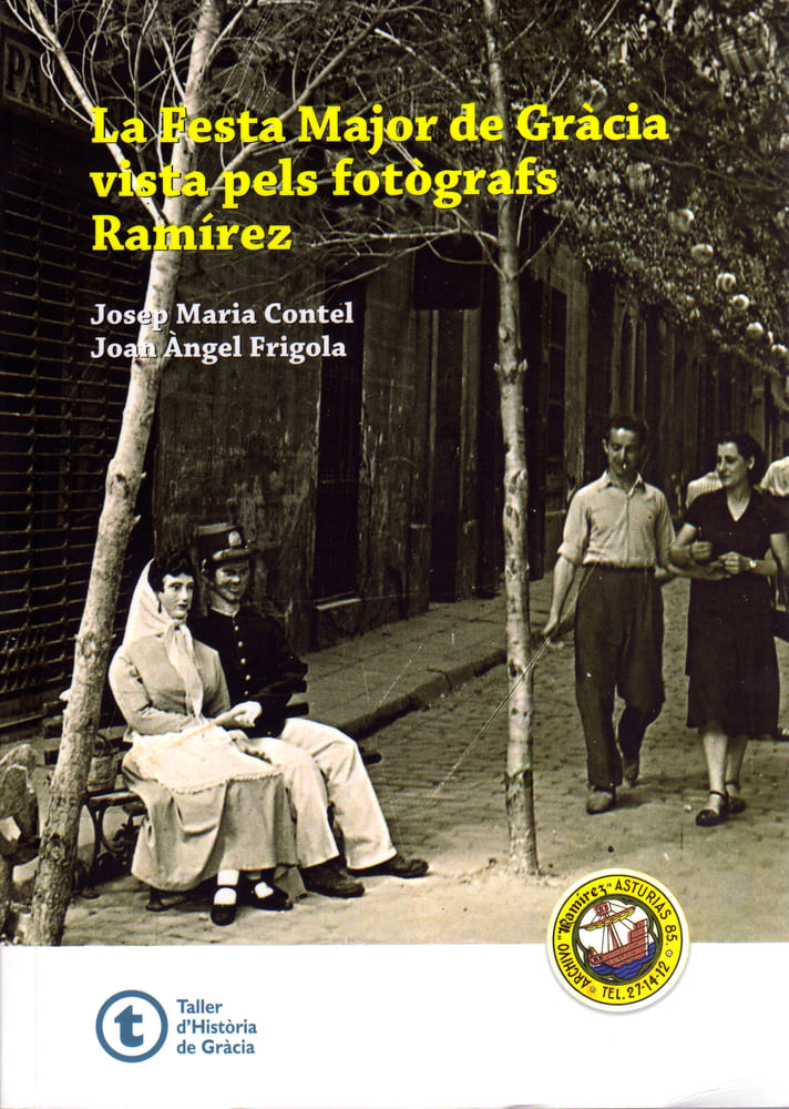 Imatge coberta llibre "La Festa Major de Gràcia vista pels fotògrafs Ramírez" amb fotografia antiga
