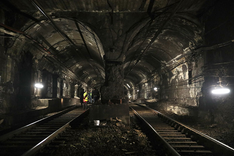 Fotografia de l'interior del metro de Barcelona